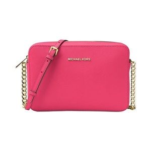 Michael Kors Jet Set Large Crossbody Electric Pink